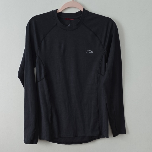 L.L.Bean Midweight Base Layer Crew Long Sleeve Men's Small Regular